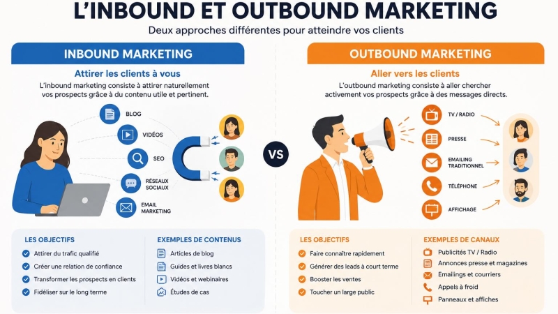 Découverte de l’inbound et outbound marketing