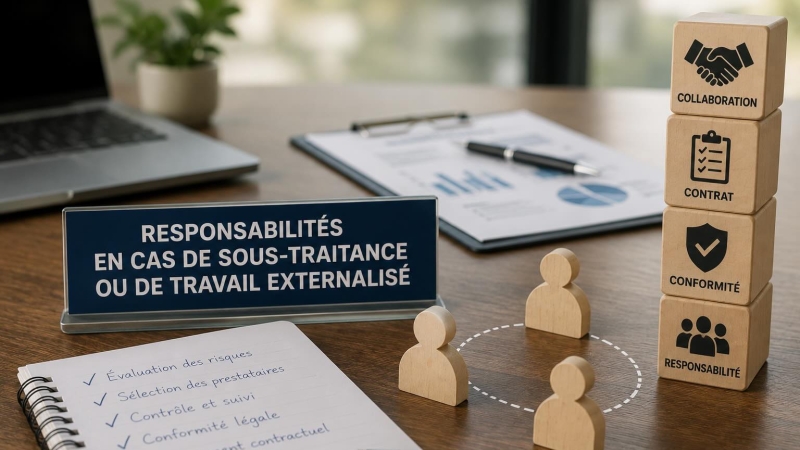 Responsabilités en cas de sous-traitance ou de travail externalisé