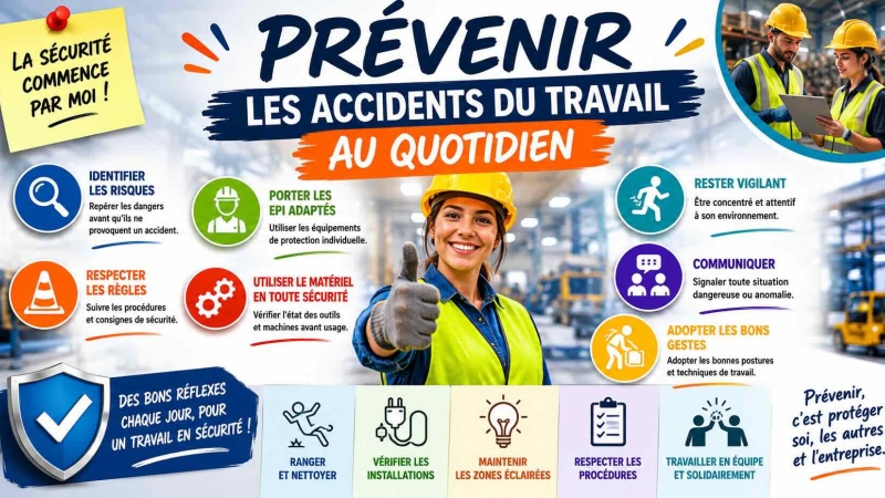 Prévenir les accidents du travail au quotidien