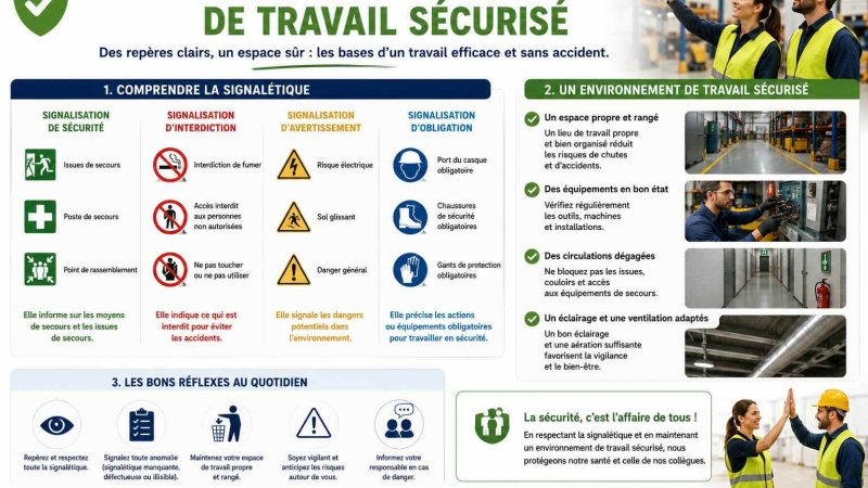 La signalétique et l’environnement de travail sécurisé