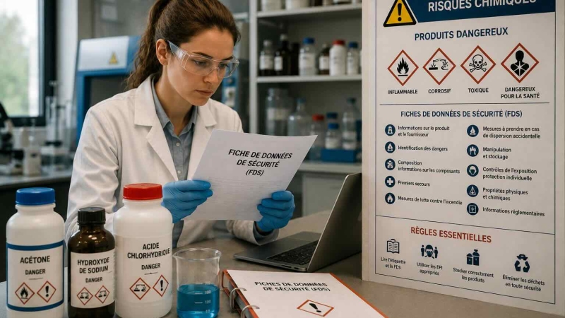 Risques chimiques produits dangereux et fiches de données de sécurité (fds)